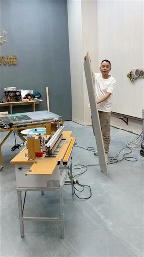 Semi- Automatic Edge Banding Machine #woodworking #DIYWoodProjects