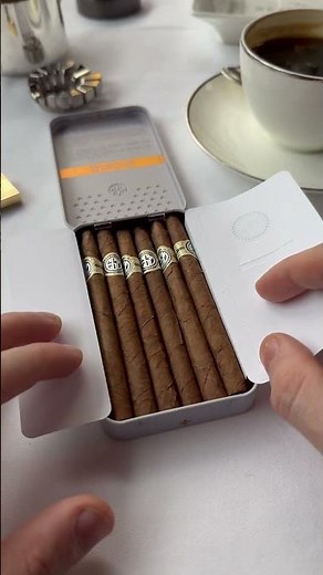 #POV Unboxing, cutting and lighting the EGM Cigarritos at the Beaumont London 🍂🔥#asmr #asmrsounds