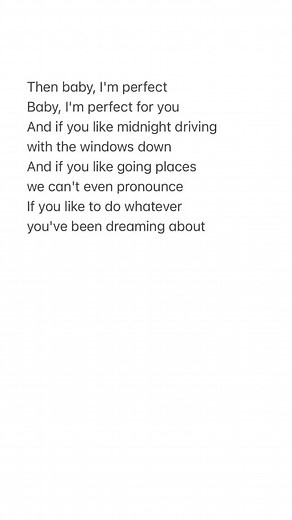 Baby, I'm Perfect for You - One Direction Song Lyrics