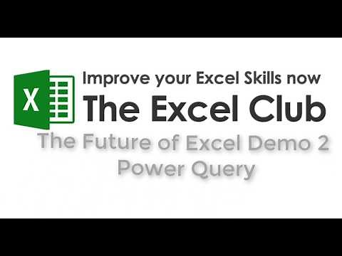 Excel Power Tools - Power Query Demonstration