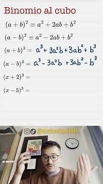 ¡Aprende a resolver binomios al cubo en 1 minuto! #matematicas