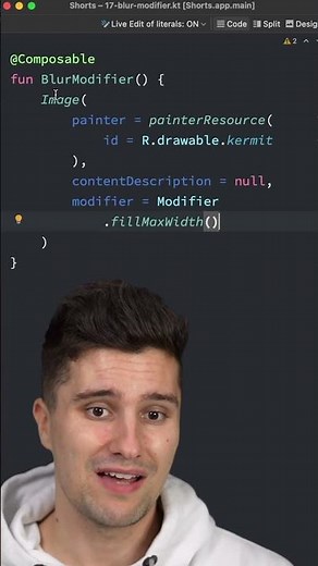 Add a BLUR EFFECT With THIS One Liner In Android