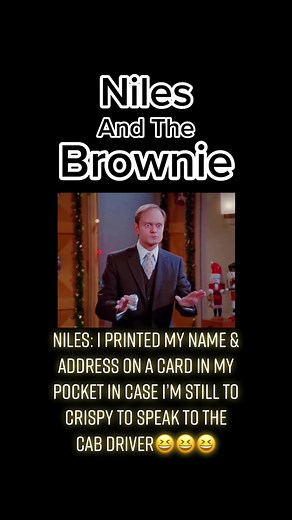 Frasier Pot Brownie Hilarity - Niles' Funny High Jinks