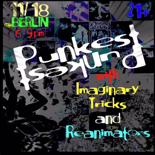 💥TONIGHT AT BERLIN💥 Three great bands that will have you rockin’ out all night long! A word from @punkestband “Back on stage at Berlin on Nov 18th! Doors at 6, music starts at 6:30pm with @reanimatorsnyc up first and our friends @imaginarytricks closing out the show” #BoweryElectric #TheBoweryElectric #TheBowery #Bowery #NYC #LES #NewYorkCity #NYCShow #LiveMusic #Punkest #Reanimators #ImaginaryTricks #ImaginaryTricksBand #Punk #Indie #PunkRock#Alternative | Berlin - Under A