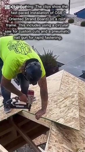 Roof Sheathing skillfully performing