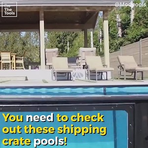 These shipping crate pools look amazing 😱 Maybe one for the summer though 😂 | On The Tools