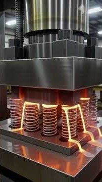 Hydraulic machine pressing springs