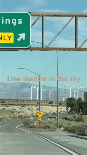 Does anybody see the diagonal line shadow in the sky and where does it come from?