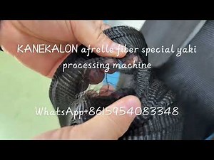 KANEKALON afrelle fiber special yaki processing machine