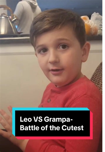 Leonardo don’t play - The cutest boy ❤️ #kidsoftiktok #fyp #italian #battle #grandpa