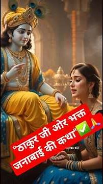 "Thakur Ji Or Janabai Ki Madhur Katha"✅️ ‪@shreejikripa-q8i‬ #indreshji #shortvideo #radhakrishna