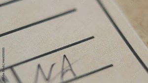 Evidence Labels Macro Slider Shot Map and Location of Suspect Murder Case Title Sequence