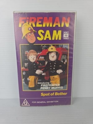 FIREMAN SAM Spot Of Bother VHS Tape ABC Kids Video 1991 Vintage Rare | eBay