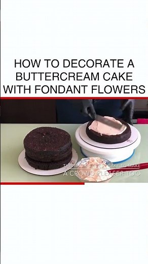Buttercream Cake Decorating: Easy Fondant Flower Techniques #CakeDecorating #BakingTips