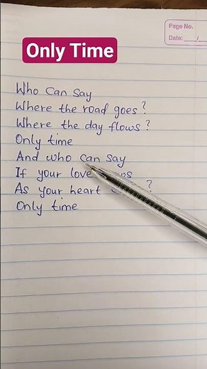 Only time song lyrics by Enya #Enya #onlytime #shorts #viral