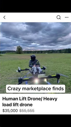 Human lift drone