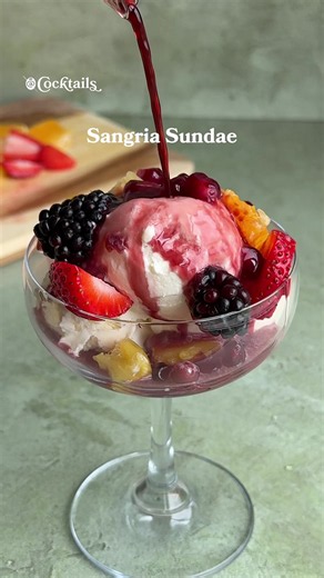 Sangria Sundae Recipe: Fruity Wine Ice Cream Delight