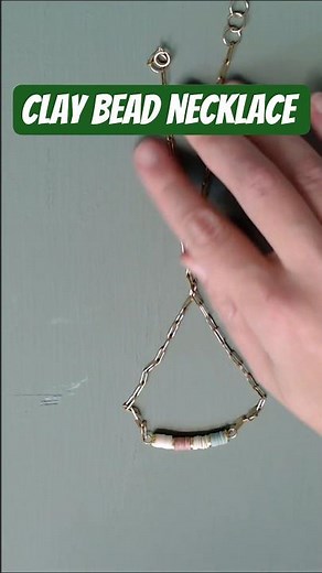 Clay Heishi bead necklaces #jewelrymaking