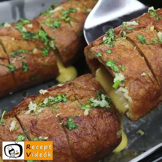 Fasírttal Töltött Fokhagymás Bagett - Recept Videók