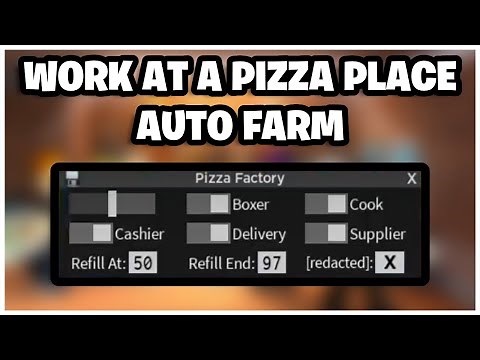BEST Work at a Pizza Place Auto Farm GUI - (ROBLOX)