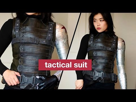 Winter Soldier Cosplay Tutorial Part 2 - Jacket, Harness, and Belt - with Free Patterns and STLs