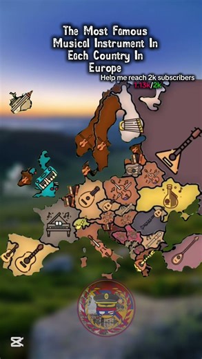 The most famous musical intruments in european countries #music #europe #folksong #traditionalmusic