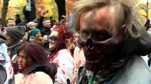 Annual Zombie walk draws thousands