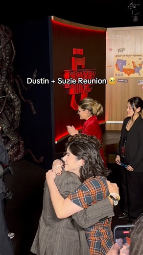 6.6M views · 138K reactions | #StrangerThings stars Gaten Matarazzo and Gabriella Pizzolo had the sweetest reunion at the LA premiere❤️ | Access | Facebook