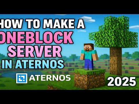 "How to Make a FREE OneBlock Server in Aternos (2025)"