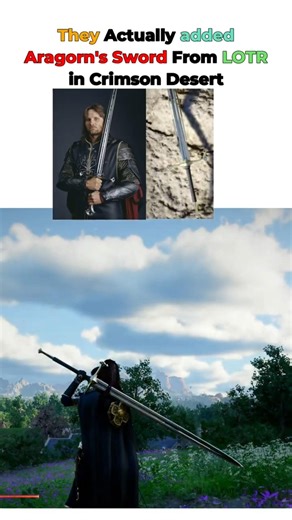 They Added Lord of the Rings Sword !! #CrimsonDesert #gaming #shorts