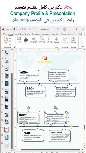 Professional course for creating company profiles and business PowerPoint presentations in minutes 🔥