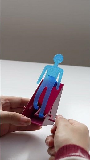 3D Printed Walking Man. #3dprinting #flashforge #fidgettoys #funny #shorts #fyp