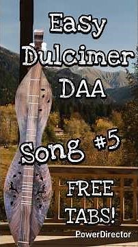 Great beginner, Dulcimer song! #5 One finger play along! "This Train"