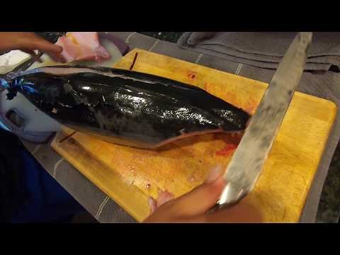 How to fillet an ALBACORE!!!!