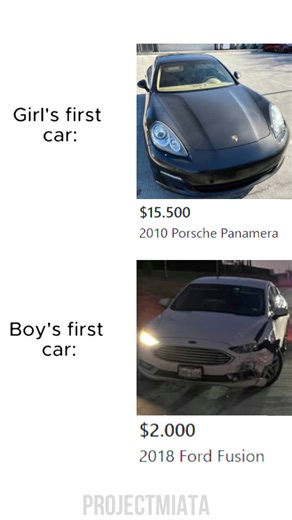 ProjectMiata on Instagram: "The Panamera blends Porsche performance with luxury sedan comfort. The Fusion is everyday reliability — practical, forgettable, dependable. One turns heads. The other gets you home. #fyp #fypppppppppppppp #cartok #carmeme #Porsche #Panamera #Ford #Fusion #CarCulture #WhyAmILikeThis #denzel #liriklagu #viralboy #yosho POV: Same budget. Different dreams 😭💨 Panamera = luxury flex, fast, heavy presence. Fusion = reliable daily, quiet life. One wants drama. One wants pea