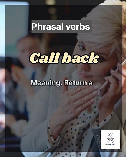 Call Back – Learn This Useful Phrasal Verb! 🔁✨ | Improve Your English #englishplanet786 #shorts"
