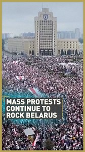 8.6K views · 409 reactions | #Belarus update: Tens of thousands marched on the president’s residence on Sunday. Now, three opposition activists have been detained, and a top US diplomat has flown into the region to discuss the crisis. | CGTNEurope | Facebook