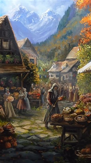 Raffaela Lerch on Instagram: "SORCERY TCG painting „Harvest Festival“ . . . . #art #sorcerythc #sorcerygothic #painting #artreels #artistsoninstagram #acrylicpainting #painting"