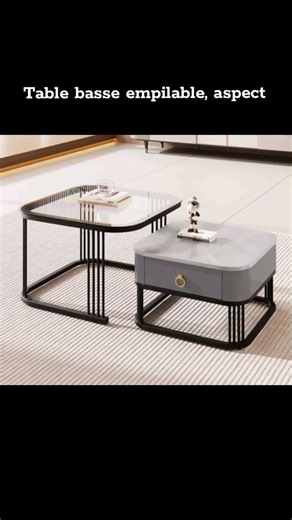 Table basse empilable, aspect #table