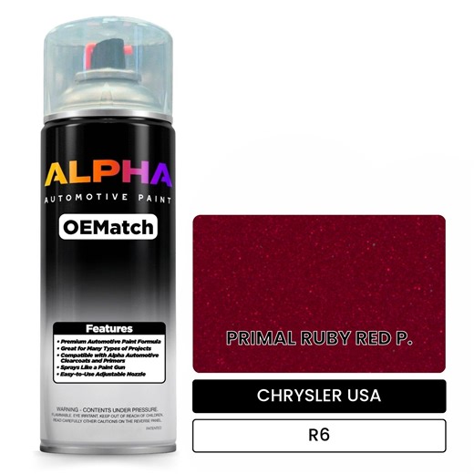 CHRYSLER USA PRIMAL RUBY RED P. R6 | OEMatch Automotive Spraycan