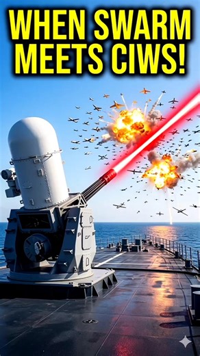 1,000 Drones vs Battleship CIWS! 😱#shorts #youtubeshorts #viral #military