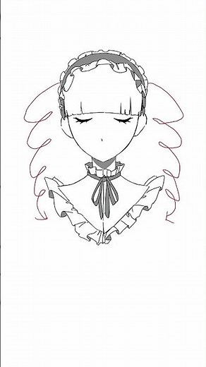 巻き髪の描き進め方💕 How to Draw Wavy Hair Step by Step! art_tips_vol.14 #イラスト