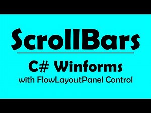 C# Winforms - ScrollBars with FlowLayoutPanel Control
