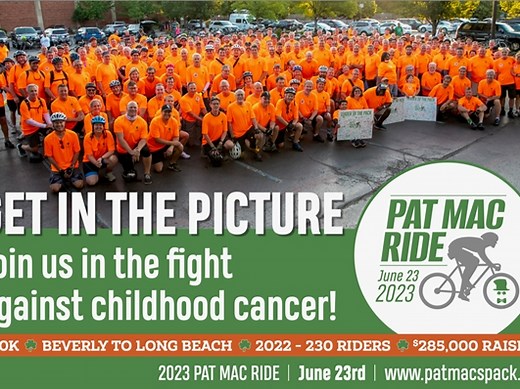 Pat Mac’s Pack Bikes Friday to Fight Against Pediatric Brain Tumors