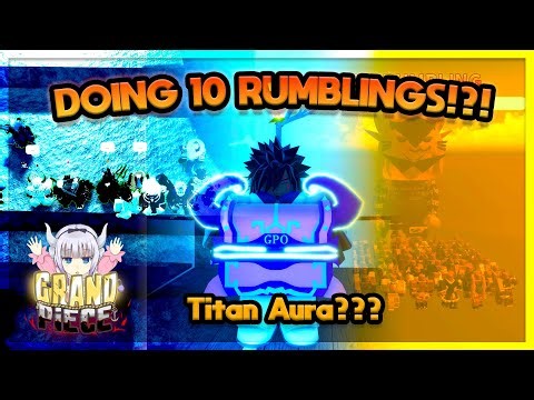 [GPO] I DID *10 RUMBLINGS* DURING 2x LOGIA AND THIS IS WHAT I GOT!!! | Grand Piece Online