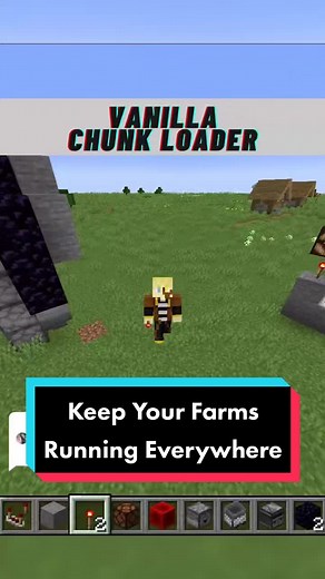 Answer to @dd3193 A vanilla chunk loader for the teleporter! #minecraft #tutorials #minecraftbuilding #minecrafttutorial #redstone #minecrafthacks #mc