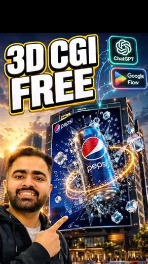 I Made This INSANE 3D CGI Ad with AI 🤯 (100% FREE) | ChatGPT + Google Flow