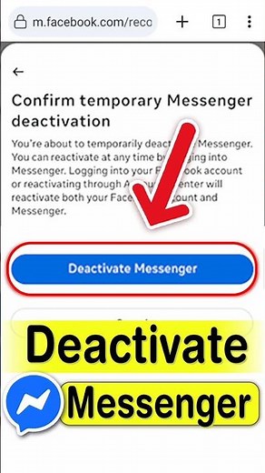 How to Deactivate Messenger Account - 2026 | Temporarily Deactivate Messenger #deactivate #messenger