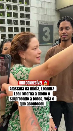 Away from the media, Leandra Leal returns to Globo and surprises everyone, see what happened