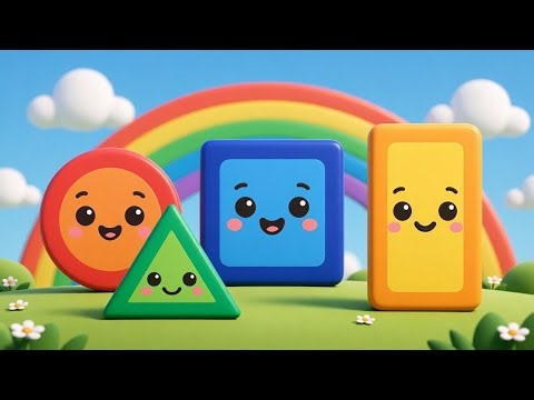 Learn Shapes for Kids | Shapes Learning 3D Animated Cartoon | Nursery Rhyme